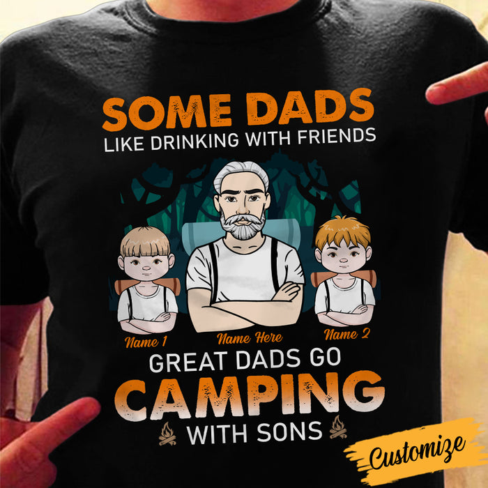 Personalized Camping Dad Grandpa T Shirt JN181 26O34 1