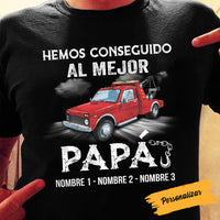 Personalized Spanish Papá Camión Truck Dad T Shirt MY104 65O58 thumb 1