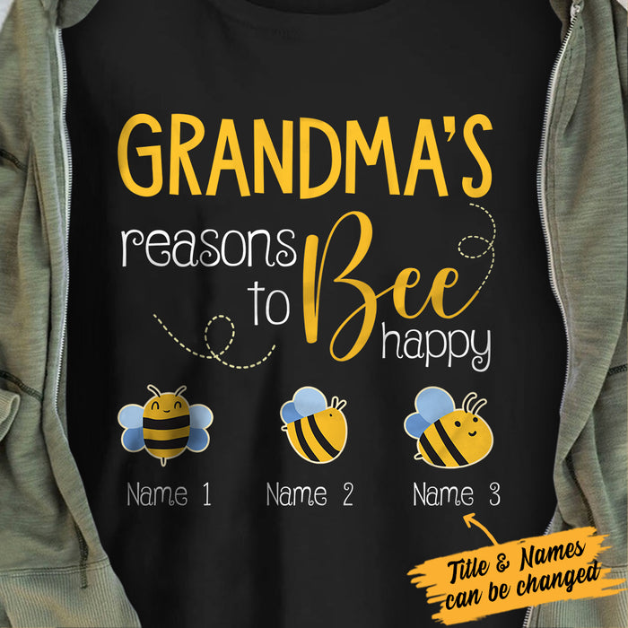 Personalized Mom Grandma Bee T Shirt MR302 95O34 1