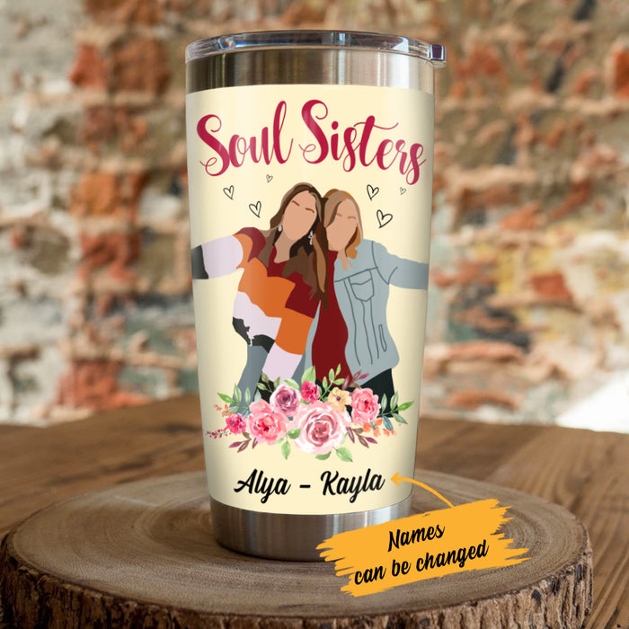 Personalized Girl Friends Cupcake And Frosting Steel Tumbler AG53 26O57 1