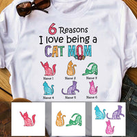 Personalized Reasons Love Being Cat Mom T Shirt MR193 30O53 thumb 1