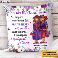 Personalized Gift For Friends French À Ma Meilleure Amie Pillow 30983 thumb 1