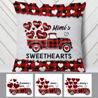 Personalized Grandma Sweethearts Truck Pillow FB241 67O60 thumb 1