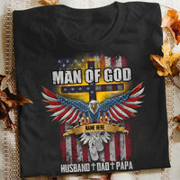 Personalized Dad Grandpa Man Of God T Shirt JN22 95O34 thumb 1