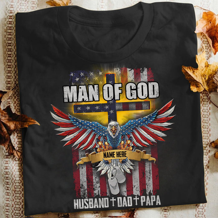 Personalized Dad Grandpa Man Of God T Shirt JN22 95O34 1