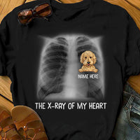 Personalized X Ray Of My Heart Dog T Shirt AP53 73O36 thumb 1