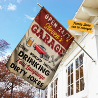 Personalized Garage Home Bar Flag AG172 26O57 thumb 1