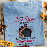 Personalized BWA Couple Love Story T Shirt AG111 30O53 thumb 1
