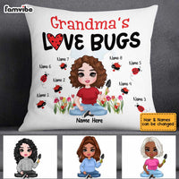 Personalized Mom Grandma Love Bugs Pillow MR31 95O34 thumb 1