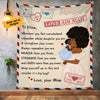 Personalized To My Daughter Letter Whenever Fleece Blanket AG51 30O53 1