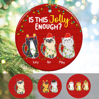 Personalized Cat Christmas  Ornament OB252 87O58 thumb 1