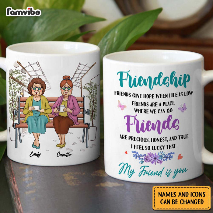 Personalized Friends Gift I Feel So Lucky That  My Friend Is You Mug 31217 1