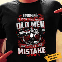 Personalized Dad Gym Weightlifting Fitness Workout T Shirt JL12 81O34 thumb 1