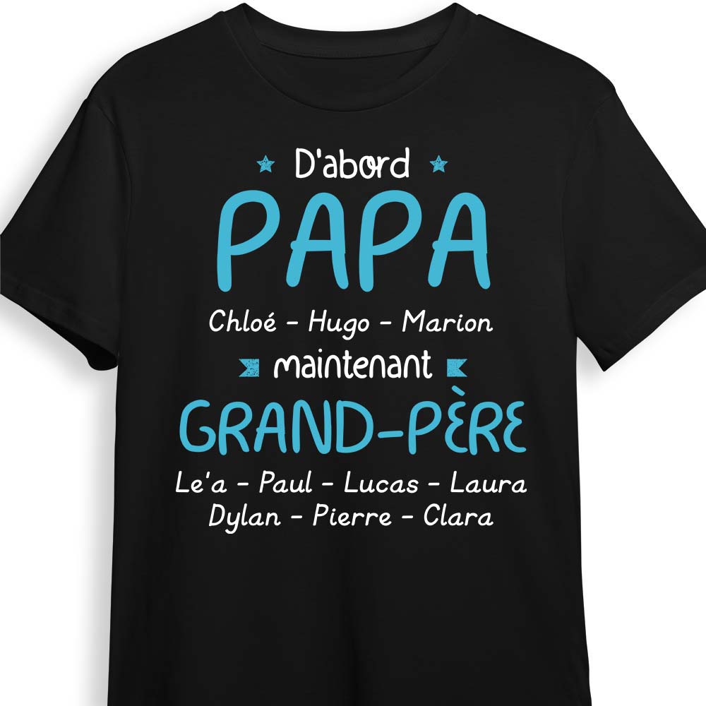 Personalized Gift For Grandpa French Grand-père Shirt Hoodie Sweatshirt 30115 Primary Mockup