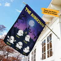 Personalized Halloween Ghoul Family Garden Flag JL162 30O57 thumb 1