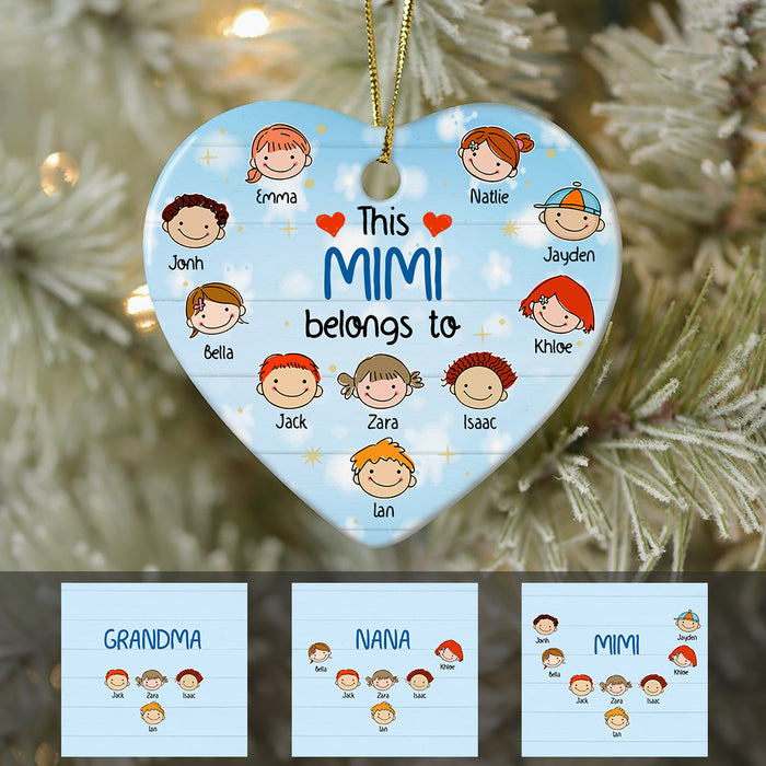 Personalized This Grandma Belongs  Ornament OB85 81O47 1