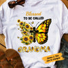 Personalized Grandma Sunflower Butterfly T Shirt MY34 95O58 1