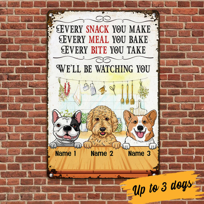 Personalized Kitchen Dog Metal Sign JL124 26O53 1