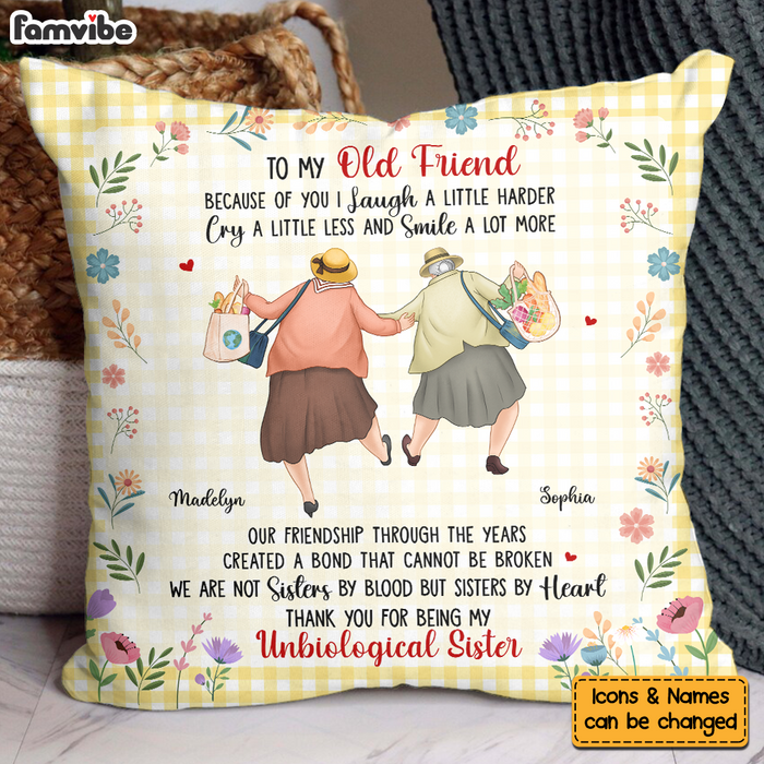 Personalized Gift For Old Friends A Bond That Cannot Be Broken Pillow 30675 1