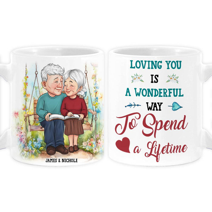 Personalized Gift For Couple Wonderful Way To Spend A Lifetime Mug 31081 1