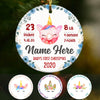 Personalized Unicorn Baby First Christmas  Ornament OB132 73O53 1