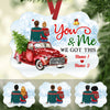 Personalized Red Truck Couple Christmas Benelux Ornament NB124 95O53 1