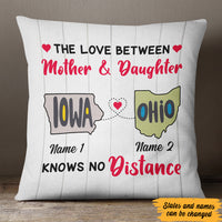 Personalized Love Between Long Distance  Pillow SB2438 30O47 (Insert Included) thumb 1