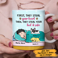Personalized Dog Steal Your Bed Mug JR262 29O47 thumb 1
