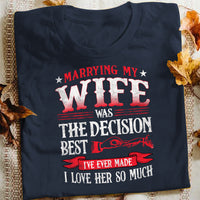 Couple Husband Wife Best Decision T Shirt  DB2512 81O57 thumb 1