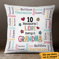 Personalized Grandma Nana Mom Reason Pillow FB253 81O47 (Insert Included) thumb 1