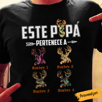 Personalized Hunting Dad Grandpa Papá Spanish T Shirt MY51 81O34 thumb 1