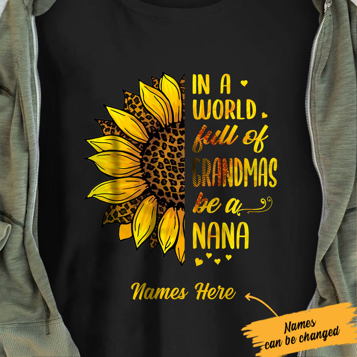 Personalized Grandma Sunflower T Shirt NB262 85O57 1