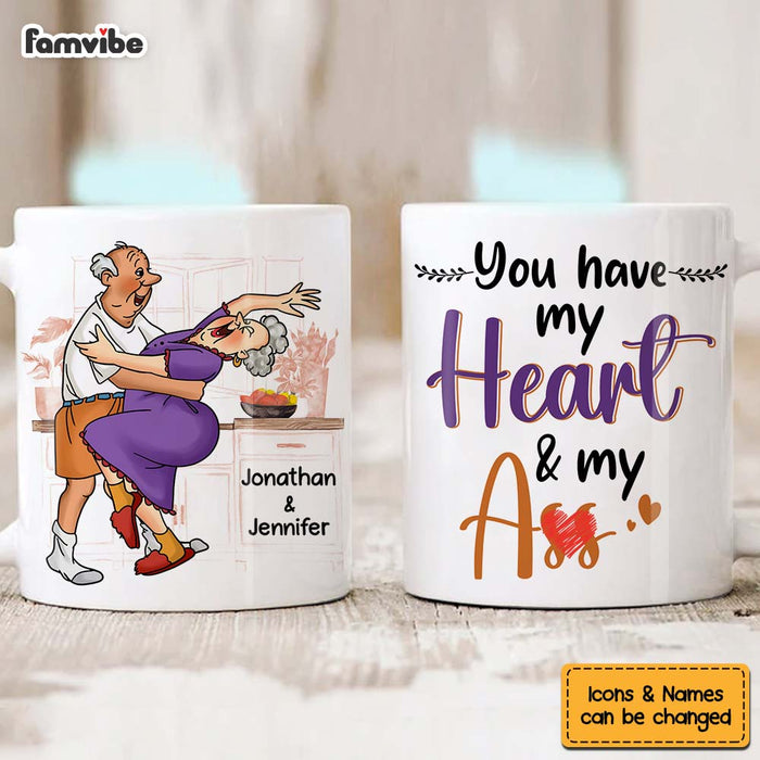 Personalized Couple You Have My Heart Mug 31076 1