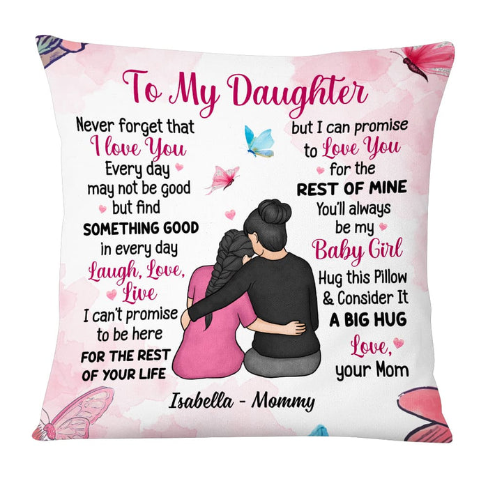 Personalized Gift For My Daughter Butterfly Hug This Pillow DB124 30O53 1