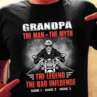 Personalized Cool DirtBike Dad Grandpa T Shirt MR241 65O36 thumb 1