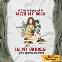Personalized Girl Hang Out With Dog Plant T Shirt MR181 65O47 thumb 1