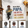 Personalized Legend Fishing Dad Grandpa T Shirt MR161 65O53 1
