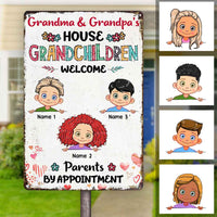 Personalized Grandma Grandpa House Metal Sign JL72 95O58 thumb 1