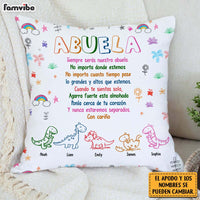 Personalized Grandma Spanish Dinosaur Pillow 30701 thumb 1