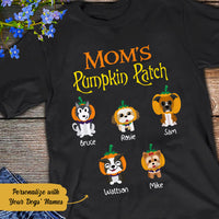 Personalized Moms Pumpkin Patch Dog  Halloween T Shirt JL241 73O58 thumb 1