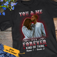 Personalized You And Me Forever BWA Couple T Shirt AG121 29O36 thumb 1