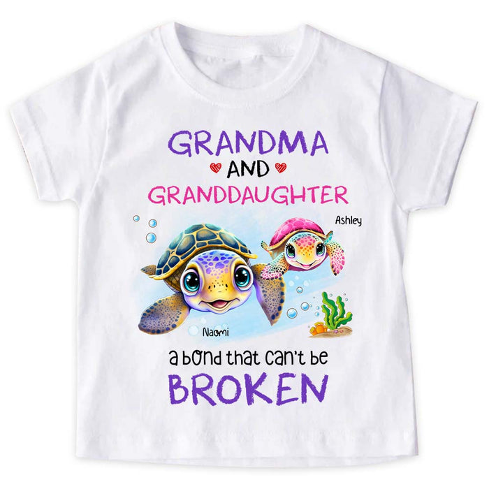 Personalized Gift For Granddaughter A Bond That Can't Be Broken Kid T Shirt - Kid Hoodie - Kid Sweatshirt 32386 1