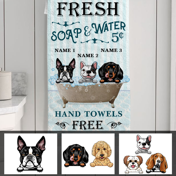 Personalized dog hotsell bath towels