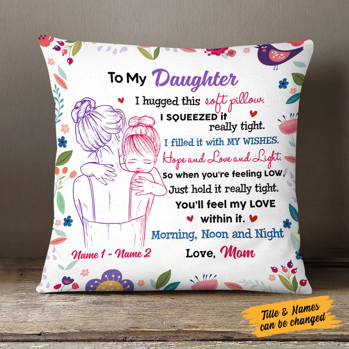 Personalized Mom Grandma To Daughter Hug Pillow MR51 81O58 (Insert Included) 1
