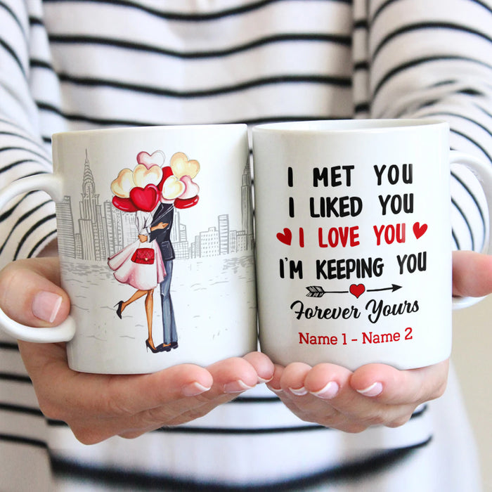 Personalized Couple Valentine I'm Keeping You Mug JR212 67O47 1