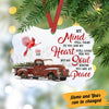 Personalized Memorial Cardinal Red Truck Benelux Ornament NB182 81O60 1
