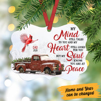 Personalized Memorial Cardinal Red Truck Benelux Ornament NB182 81O60 thumb 1