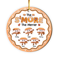 Personalized Family Gift The S'more The Merrier Circle Ornament 29953 thumb 1