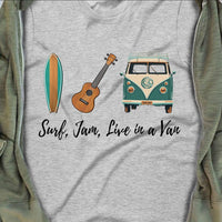 Surf Jam Van Beach White T Shirt JN171 65O65 thumb 1