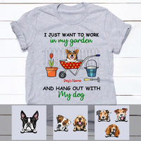 Personalized Hang Out With My Dog T Shirt MR122 67O53 thumb 1